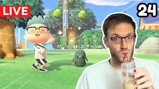🔴 Making a Coffee Stand on My FINAL Animal Crossing Island!