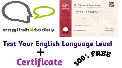 Test Your English Language Level | 100% Free Certificate | @HeyrambTandonOfficial