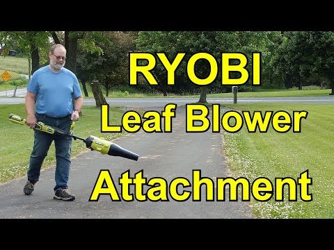 RYOBI EXPAND-IT™ JET FAN BLOWER ATTACHMENT Unboxing and Testing Review - Leaf Snow Blower - RM00139