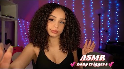 ASMR✨Body Triggers, Hand Sounds, Skin Sounds, Hair Playing, Collarbone, Mouth Sounds, Hand Movements