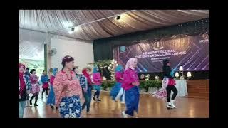 # AKU MELANGKAH LAGI # Choreo : Gandhi Elia & Indah Tri # UNIVERSAL LINE DANCE  Cabang JEMBER #