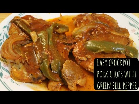 Pork Chops with Bell Pepper | Crockpot |