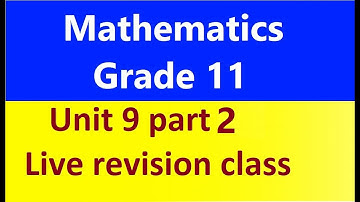 maths grade 11 unit 9 part 2 Revision on Trigonometric Equations