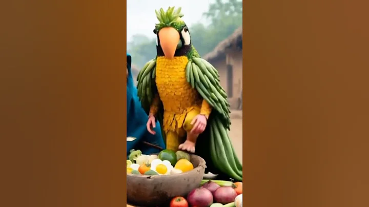 Magic parrot 🐦🦜 See the end #viralvideo #funny #magic #parrot #animalart