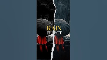 Realistic Rain Effect Tutorial #yts #lensdistortion #raineffect #photoediting #tutorial #shorts