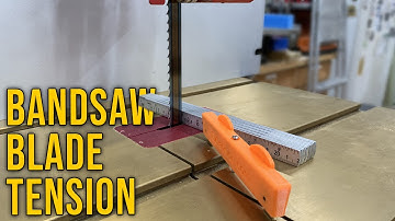 Bandsaw Basics: Setting Blade Tension