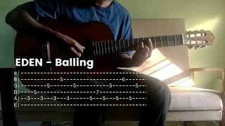 EDEN - Balling Intro Guitar Tab #eden #guitar #tabs #balling