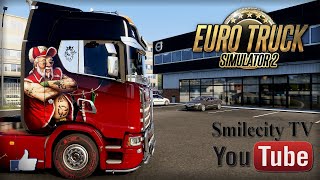ETS2 Live. Euro Truck Simulator 2. С Грузом По Европе. Scania S-series. Конвой. #963
