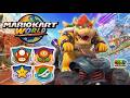 Mario Kart World – Bowser 150cc Mushroom + Flower + Star + Shell Cup | Gold