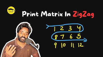 Print Matrix In ZigZag Order