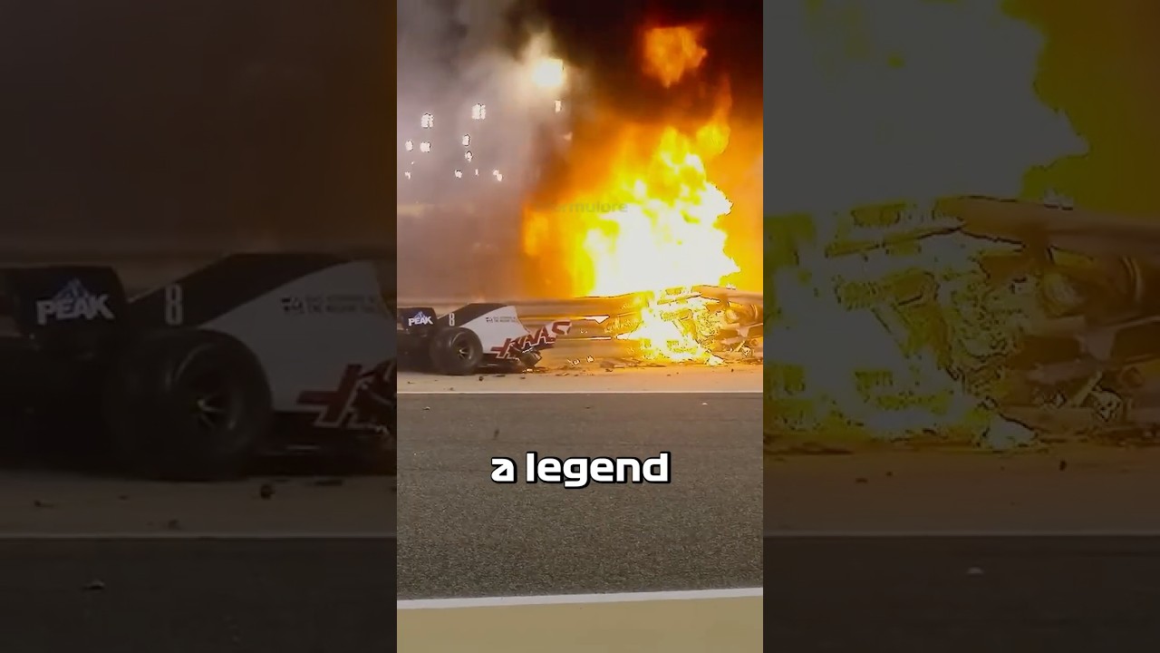 most embarassing crash in f1 history? #formula1 #f1racing #f1drivers #f1memes #haas #romaingrosjean