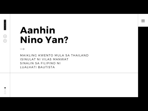 Aanhin Nino Yan Maikling Kuwento mula sa Thailand Salin ni Lualhati Bautista