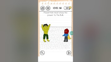 Brain test 3 level #165 walkthrough solution