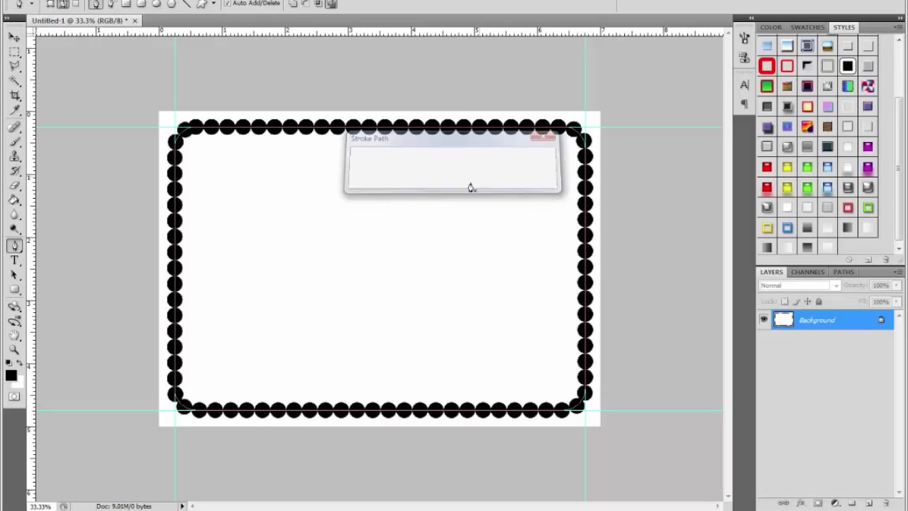 How to Make frames, fancy border, edge in photoshop part 4 ...