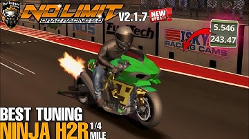 Fastest Ninja H2R Tuning 5.5 second in 1/4 Mile no limit drag racing 2 v2.1.7