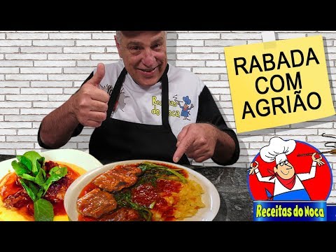 Receita fácil e deliciosa de RABADA COM AGRIÃO