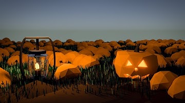 Blender Tutorial How to Create a Low Poly Pumpkin Patch