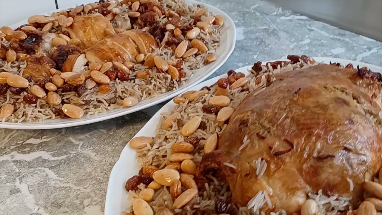 قوزي دجاج مسحب محشية رز قوزي تمن قوزي أكلة تليق بالعزائم و المناسبات لذيذة و رائعة