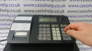 How To Reset A Department Button On The Casio SE-G1 / SE-S700 / SM-T273 / PCR-T273 Cash Register