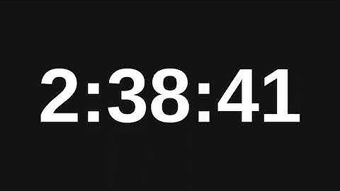 2 Hour 45 Minute Timer   165 Minute Countdown Timer copyright free video