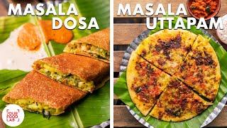 Masala Dosa & Uttapam Recipe | Mumbai Street Style | Dosa batter | Coconut Chutney | Sanjyot Keer