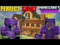 A PERFECT START IN MINECRAFT DUO SURVIVAL #1