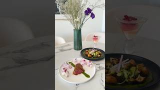 Elevated home dining.#elevateddining #romanticiselife #finedining #cooking #whatdreamsaremadeof