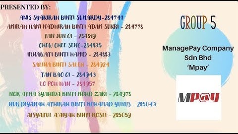BPMN1013 F GROUP 5 VIDEO PRESENTATION ASSIGNMENT A211
