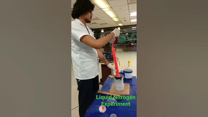 Liquid Nitrogen - Balloon Experiment 1#shorts #scienceexperiment #shortvideo