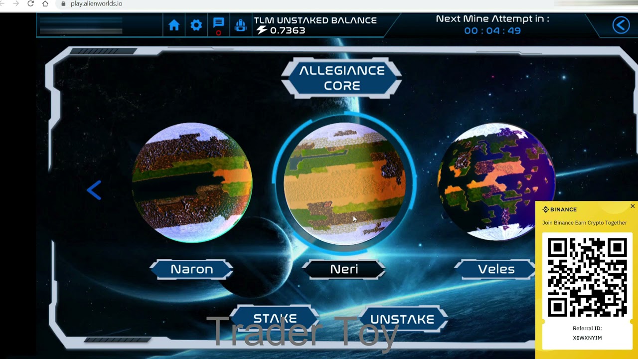 Alien Worlds Staking Tutorial - TLM Farming
