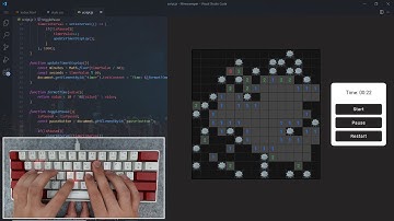 ASMR Programming - Minesweeper Game Coding - No Talking