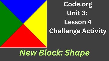 Code org Lesson 4 Challenge - New Block - Shape
