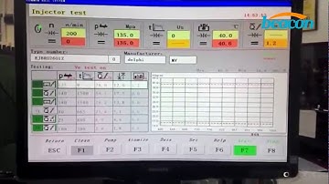 software system introduction of CRS708 common rail injector pump test bench