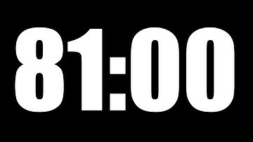 81 Minute Timer ⏱️ Countdown with Alarm