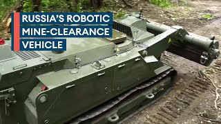 Uran-6: Russia's remote-controlled mine clearance vehicle that also tows tanks by Forces News 34,132 views 13 days ago 1 minute, 27 seconds