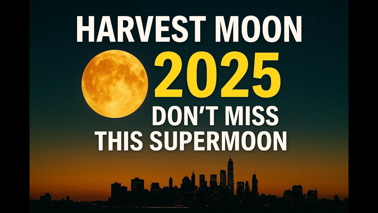 Harvest Moon 2025: The Rare October Supermoon You Can’t Miss! - YouTube