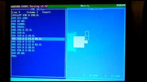 CNC TURNING PROGRAM ON COMPUTER SOFTWARE