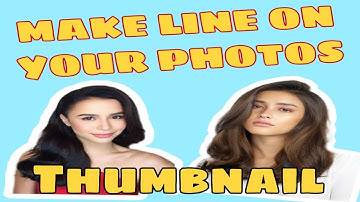 How to Outline Thumbnail Photos using PicsArt using Mobile Phone! (QUICK & EASY WAY)