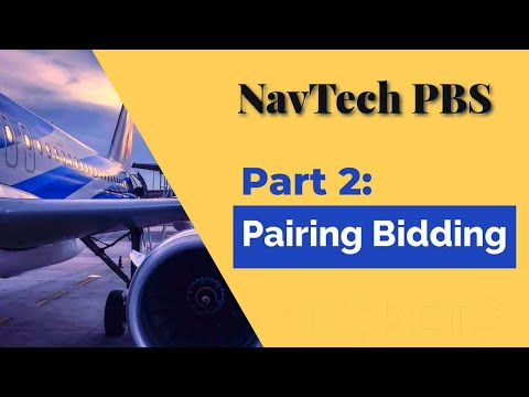 GoJet Airlines Pilot Group NavTech PBS Tutorial Part 2: Pairing Bidding
