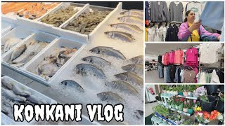 Pork And Fish Shops v/s Grocery Stores Which One Is REALLY Cheaper #konkanivlog #goanvlogger#kokani