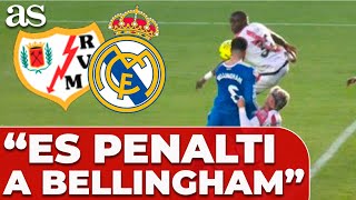 Polémica En Vallecas Penalti No Pitado A Bellingham Rayo Vs Real Madrid