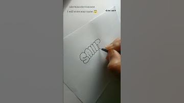 How to write SAHITHI in bubble letters #shorts #tutorial #fyp