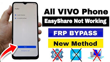All VIVO Phone FRP Bypass | Google Account Bypass | EasyShare Not Working (New Method Without PC)