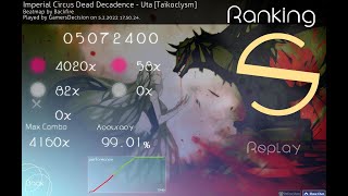 Osutaiko Imperial Circus Dead Decadence - Uta Taikoclysm Fc 6,77 Od 7 99,01% Acc 205 Bpm