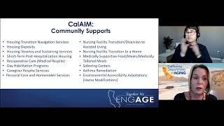 CalAIM Community Supports: Leveraging Aging & Disability Partnerships
