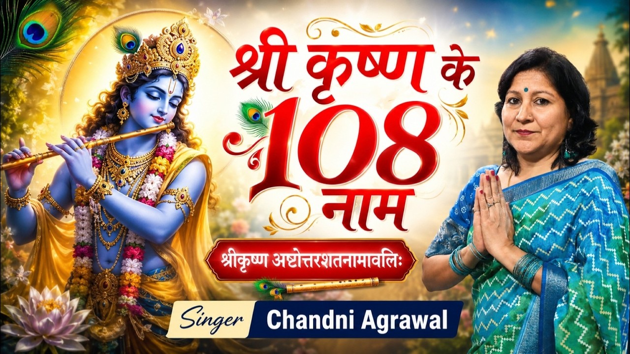 Krishna 108 Names || CHANDNI AGRAWAL || Janmashtami Special || Daily Rhyme Recitation || Krishna
