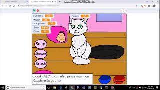 Care for Sapphire by @MidnightTheKitten || Scratch Features (#3) screenshot 1