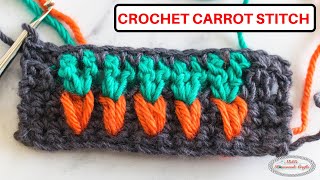 How To Crochet The Carrot Sch - Easy & Perfect For Borders & Accents
