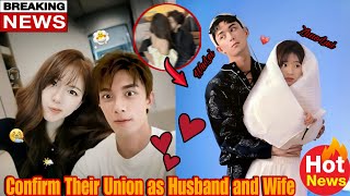 Vows Exchanged: Zhao Lusi and Wu Lei Announce They're Husband and Wife.🤗