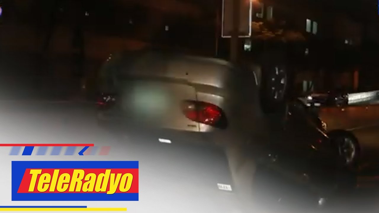Sasakyan, tumaob sa Kalayaan flyover sa BGC | TeleRadyo
